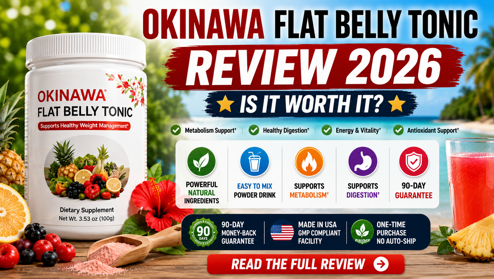 Okinawa Flat Belly Tonic Review 2026: Worth It?