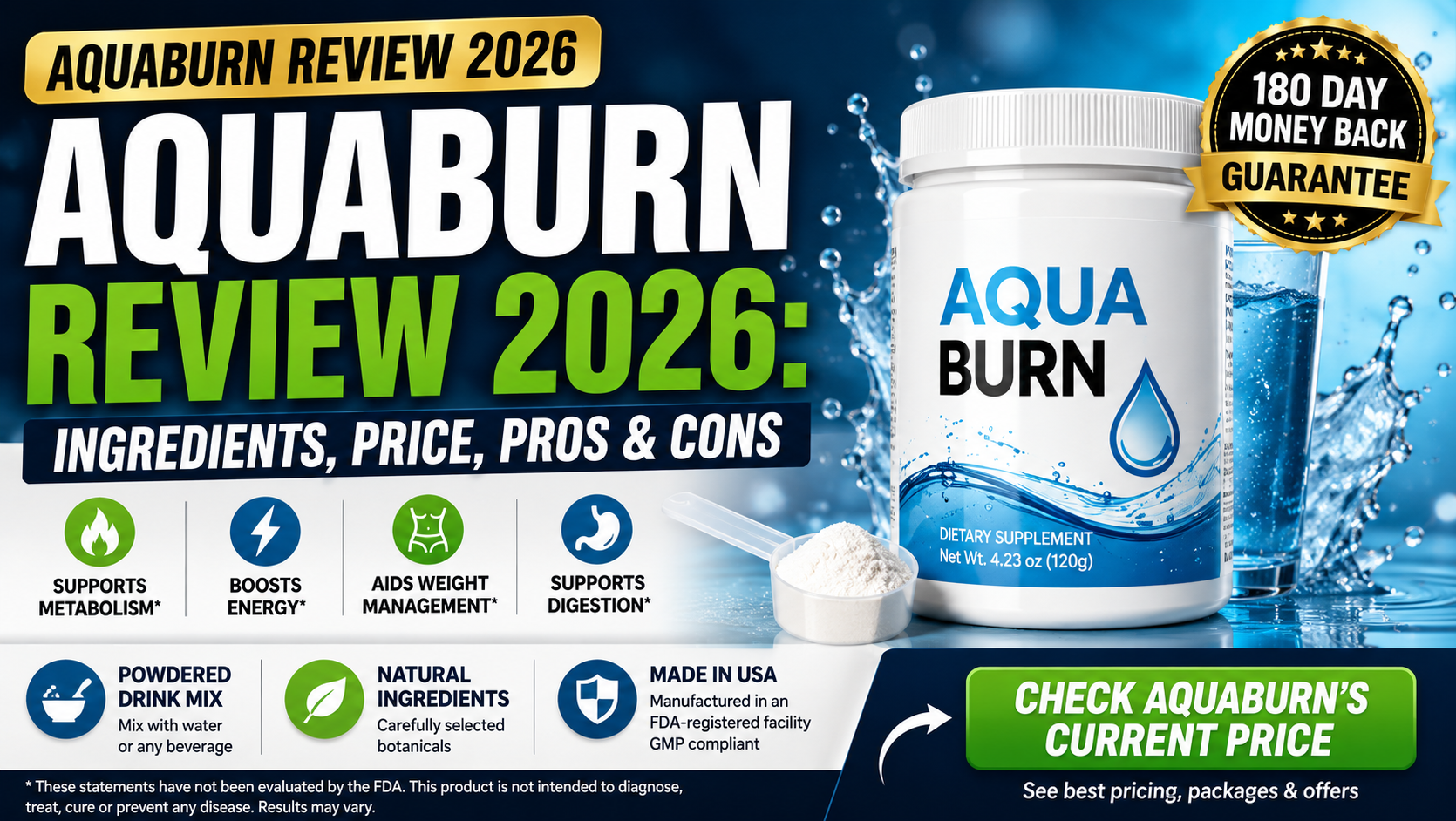 AquaBurn Review 2026: Ingredients, Price, Pros & Cons