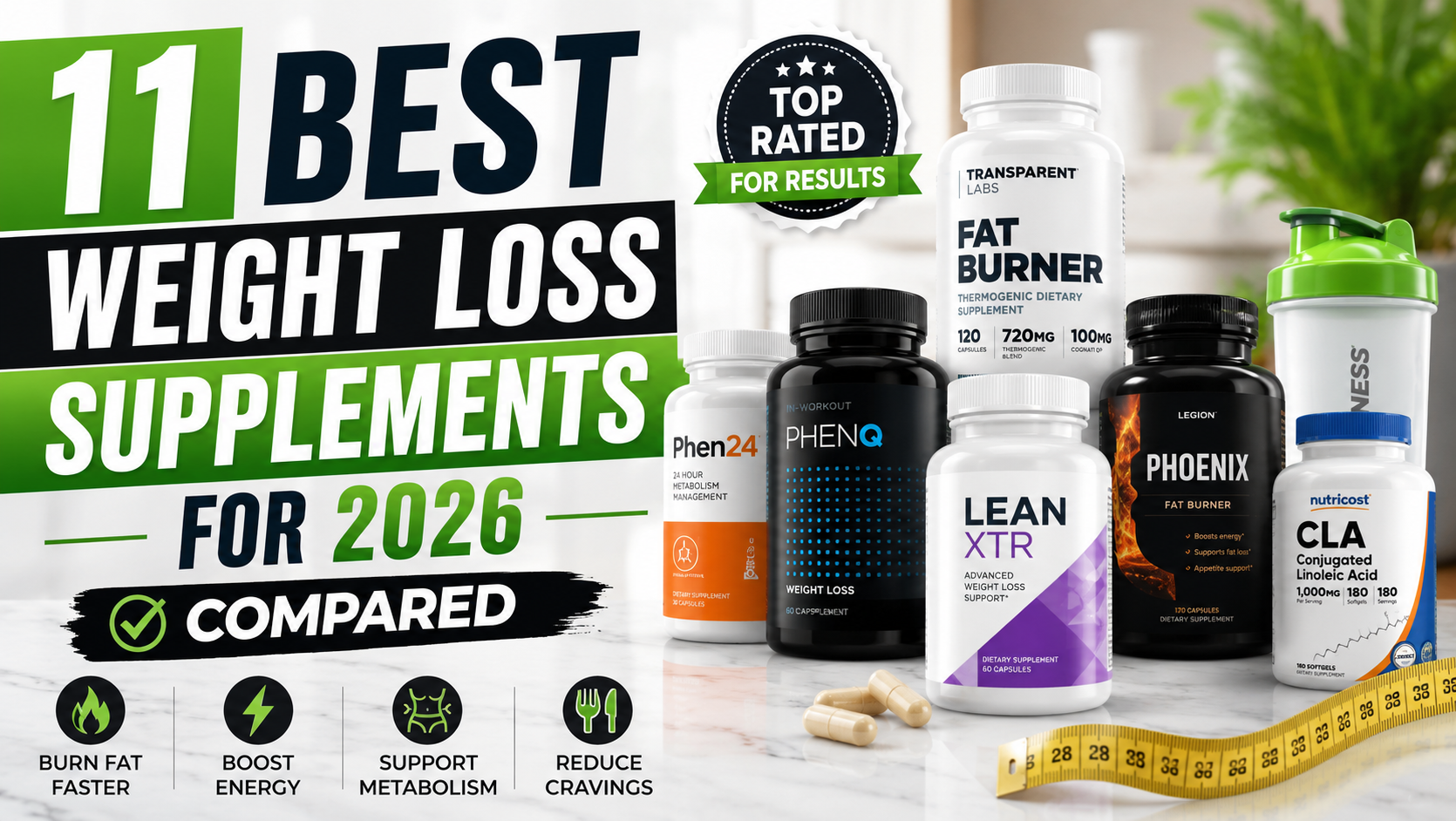 Best Weight Loss Supplements 2026: 11 Products Compared